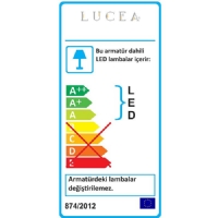 LUCEA 80423-05-W02-FG LAVELLA 2 LI LEDLI APLIK 25W 3000K