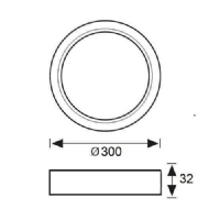 Jupiter 24W Sva st Led Panel LC444 B