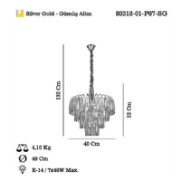 LUCEA 80318-01-P07-SG CAVILLA 40 LIK AVZE 6XE14