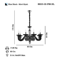 LUCEA 80335-02-P08-BL FUSETA 8 LI AVIZE E14X8