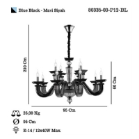 LUCEA 80335-03-P12-BL FUSETA 12 LI AVIZE E14X12