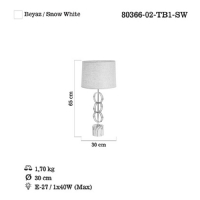 LUCEA 80366-02-TB1-SW BALLAS ORTA MASA LAMBASI 1XE27