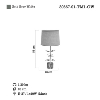 LUCEA 80367-01-TM1-GW TUNA KK MASA LAMBASI 1XE27