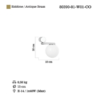 LUCEA 80390-01-W01-CO ODEN APLK E14X1