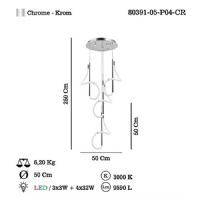 LUCEA 80391-05-P04-CR PARADAS 4 LU LEDLI KROM SARKIT 137W 3000K