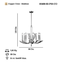 LUCEA 80408-02-P08-CO MONTESSO 8 LI ESKITME AVIZE 8XE14