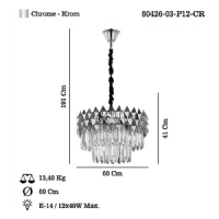 LUCEA 80426-03-P12-CR MOLINELLA 60 LIK KROM AVIZE 12XE14