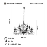 LUCEA 80461-03-P15-PB WAVES 15 LI KOBALT AVIZE 15XE14