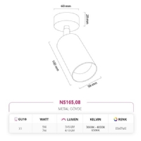 Nevo Sva st LED Spot Eskitme NS165