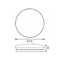 Jupiter 18W Sva st Led Tavan Armatr JK180 S