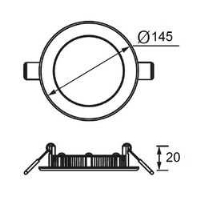 JK ECO SERIES LD490 Pro Slim Yuvarlak LED Panel 9W (3000K)