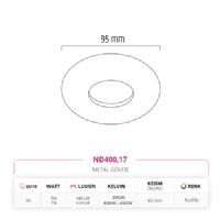 Nevo Sva Alt Led Spot Platin ND400