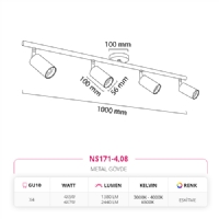 Nevo Sva st Drtl Led Spot Eskitme NS171-4