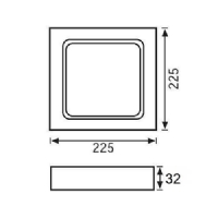 Jupiter 18W Sva st Led Panel LC445 B