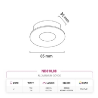 Nevo Sva Alt Led Spot Eskitme ND610