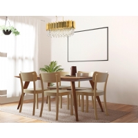 AVONNI AV-1706-S85X40 Sar Kaplama Modern Avize, E27, Metal, Cam, Kristal, 85x35cm