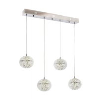 AVONNI AV-1741-4KY Krom Kaplama Modern Avize, LED, Metal, Polyester, 70x15cm