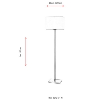 AVONNI HLM-9072-M1-N Nikel Kaplama Lambader, E27, Metal, 40x23cm