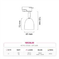 Nevo Dekoratif Ray Spot Krom NR336