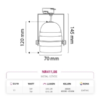 Nevo Dekoratif Eskitme Ray Spot NR411